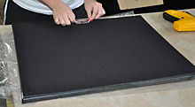 premium velour backing